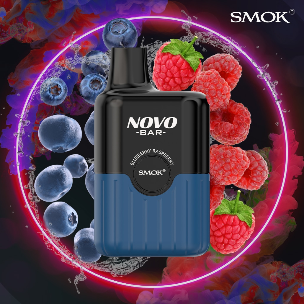 Novo Bar – Einweg E-Shisha 600 Züge - Blueberry Raspberry