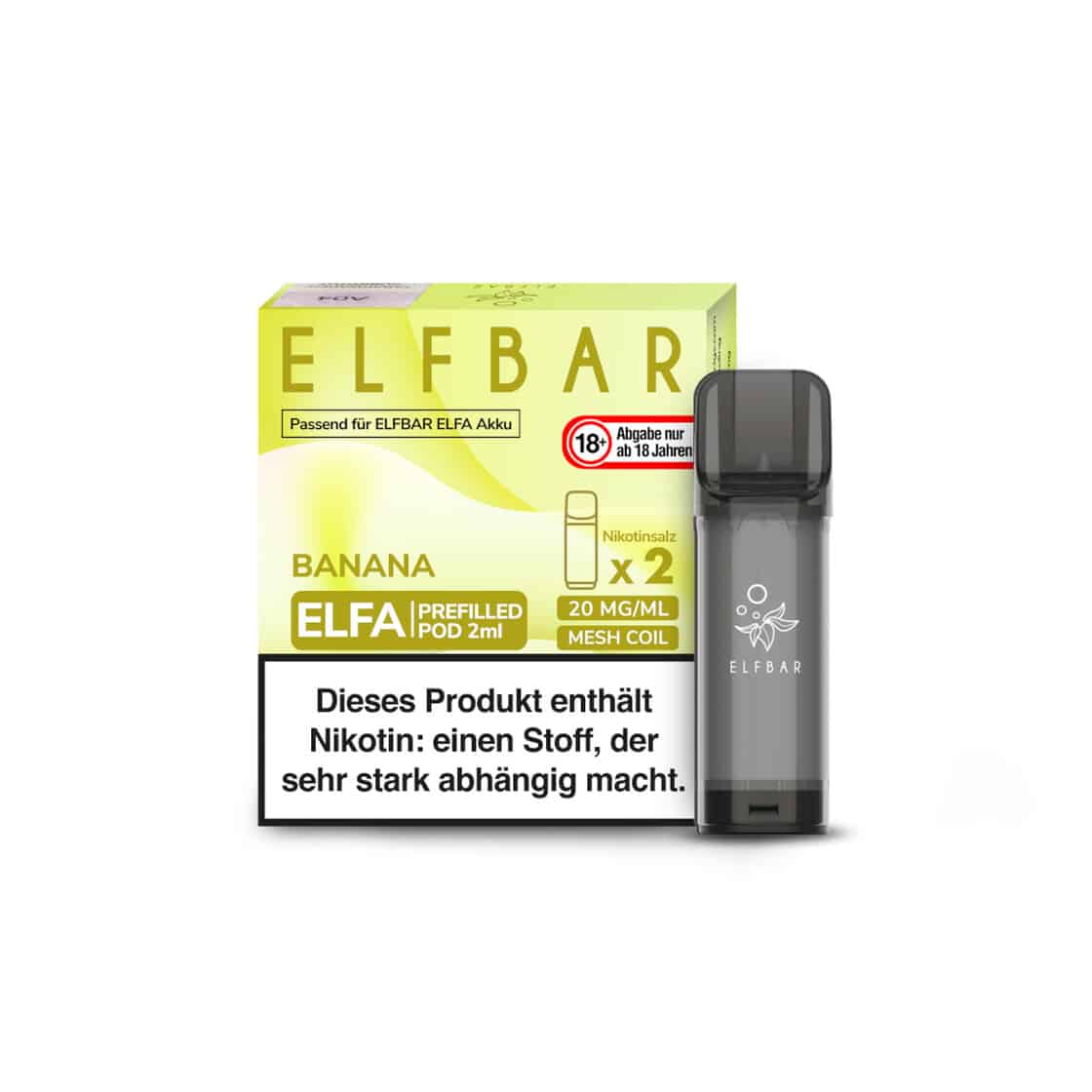Elf Bar Elfa Banane Pods 2x 600 Züge