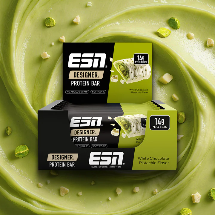 ESN Designer Bar 12 x 45 g White Chocolate Pistachio