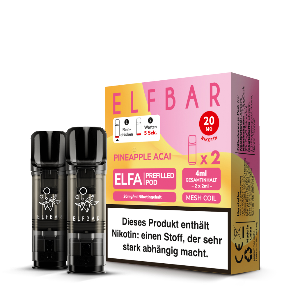 Elf Bar Elfa 2x 600 Pineapple Acai