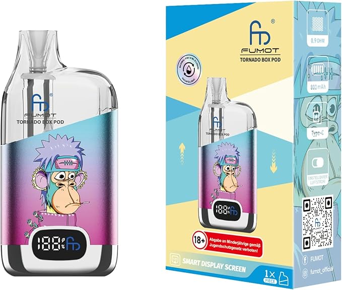 Randm Tornado Digital Box | Pod System | Blue Pink