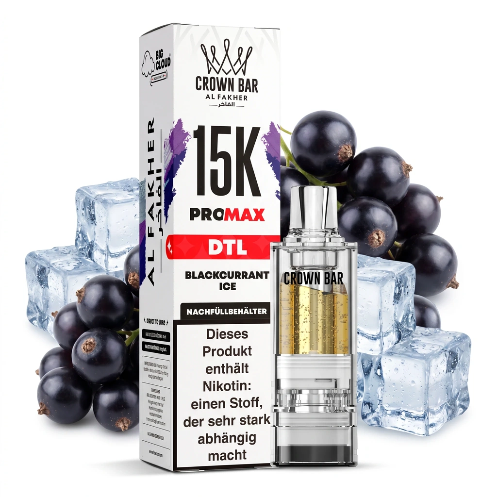 AL FAKHER CROWN BAR 15K PRO MAX - BLACKCURRANT ICE – POD