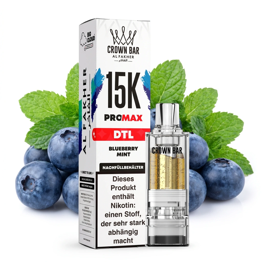 AL FAKHER CROWN BAR 15K PRO MAX - BLUEBERRY MINT – POD