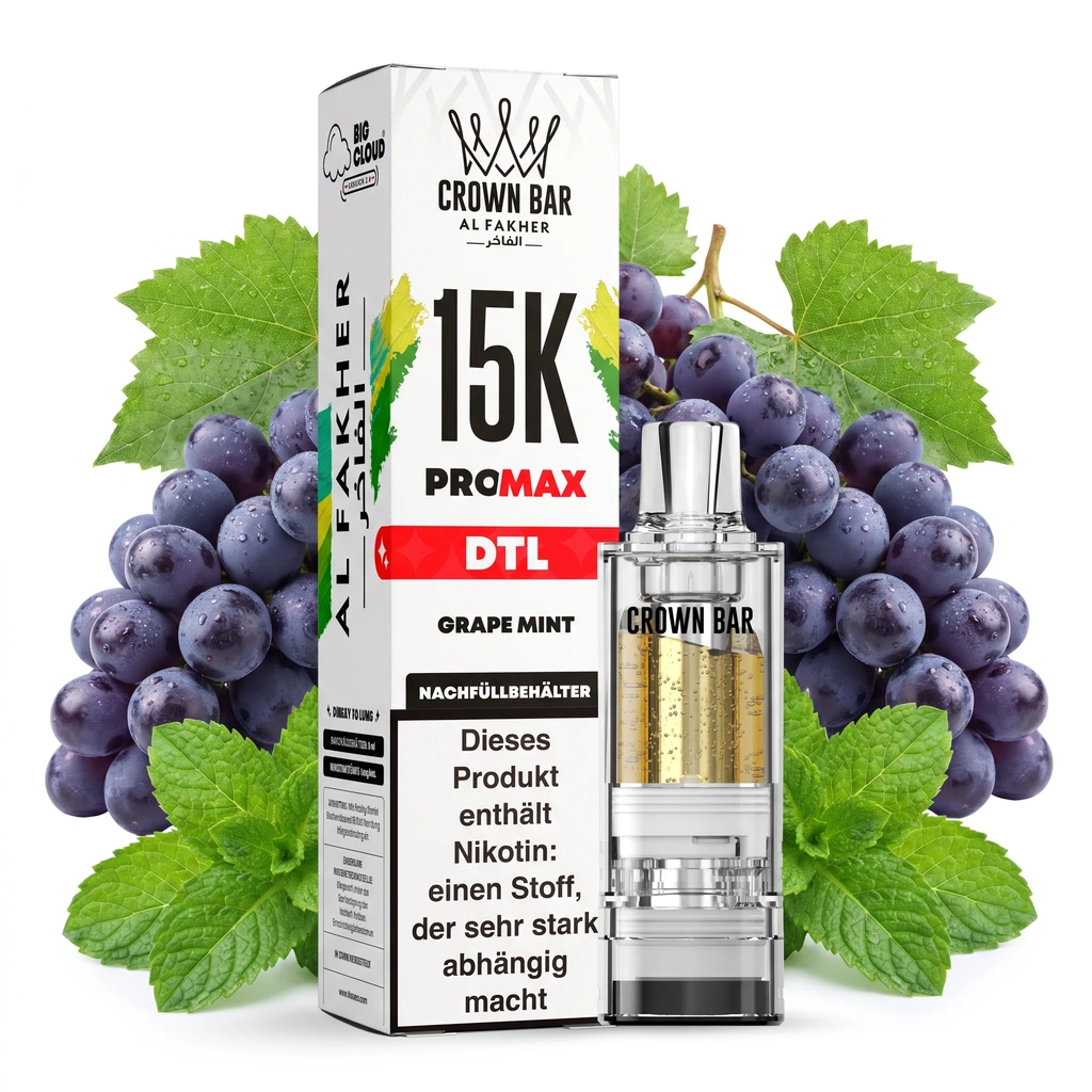 AL FAKHER CROWN BAR 15K PRO MAX - GRAPE MINT – POD
