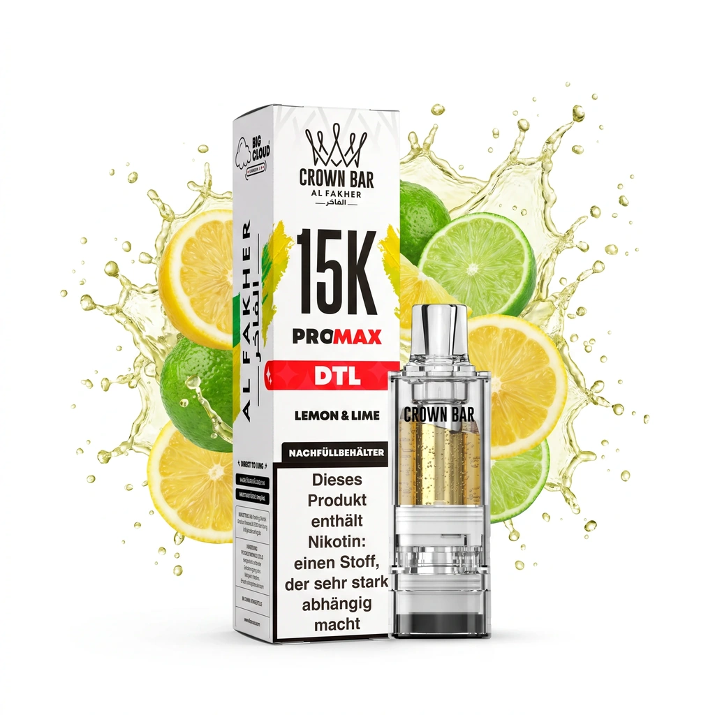 AL FAKHER CROWN BAR 15K PRO MAX - LEMON & LIME – POD