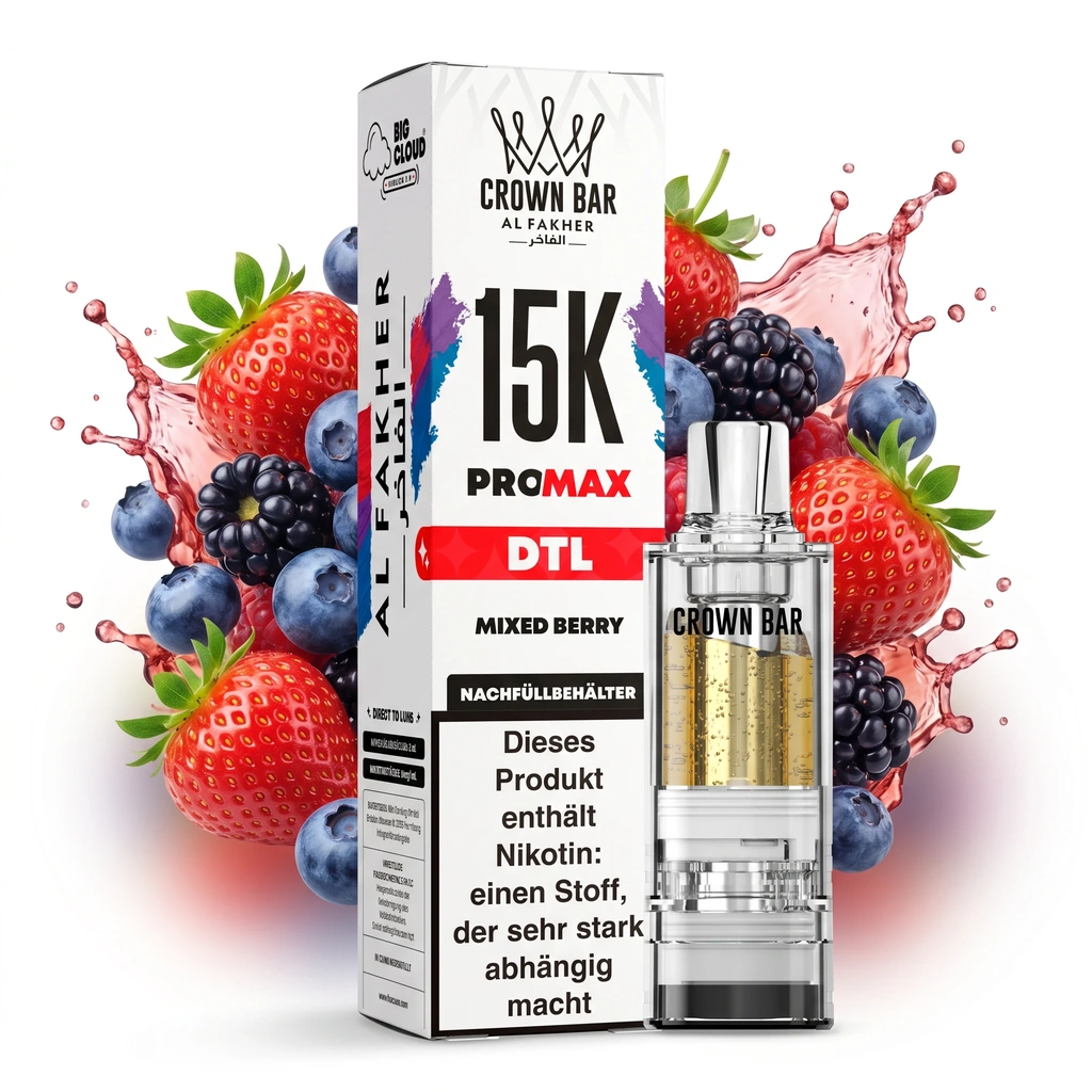 AL FAKHER CROWN BAR 15K PRO MAX - MIXED BERRY – POD
