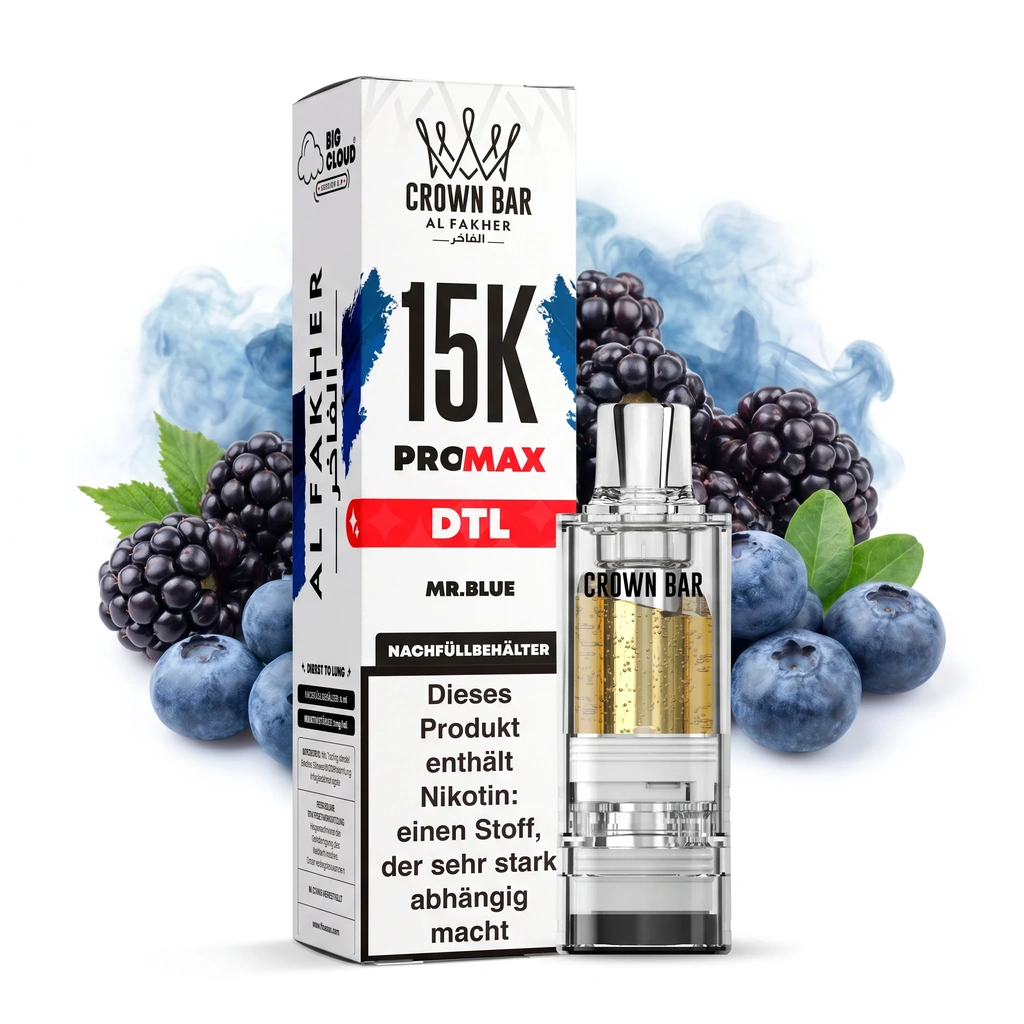 AL FAKHER CROWN BAR 15K PRO MAX - MR. BLUE - POD