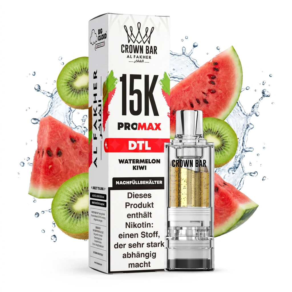 AL FAKHER CROWN BAR 15K PRO MAX - WATERMELON KIWI – POD