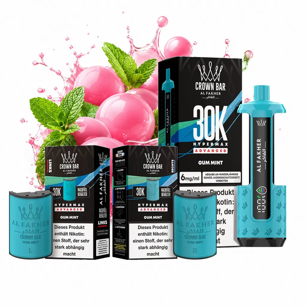 AL FAKHER 30K HYPERMAX – GUM MINT