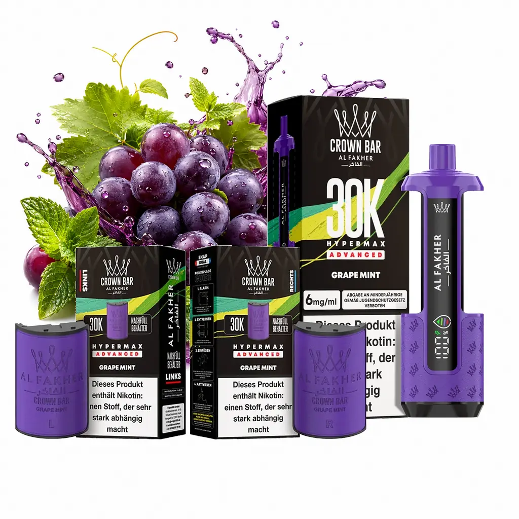 AL FAKHER 30K HYPERMAX – GRAPE MINT