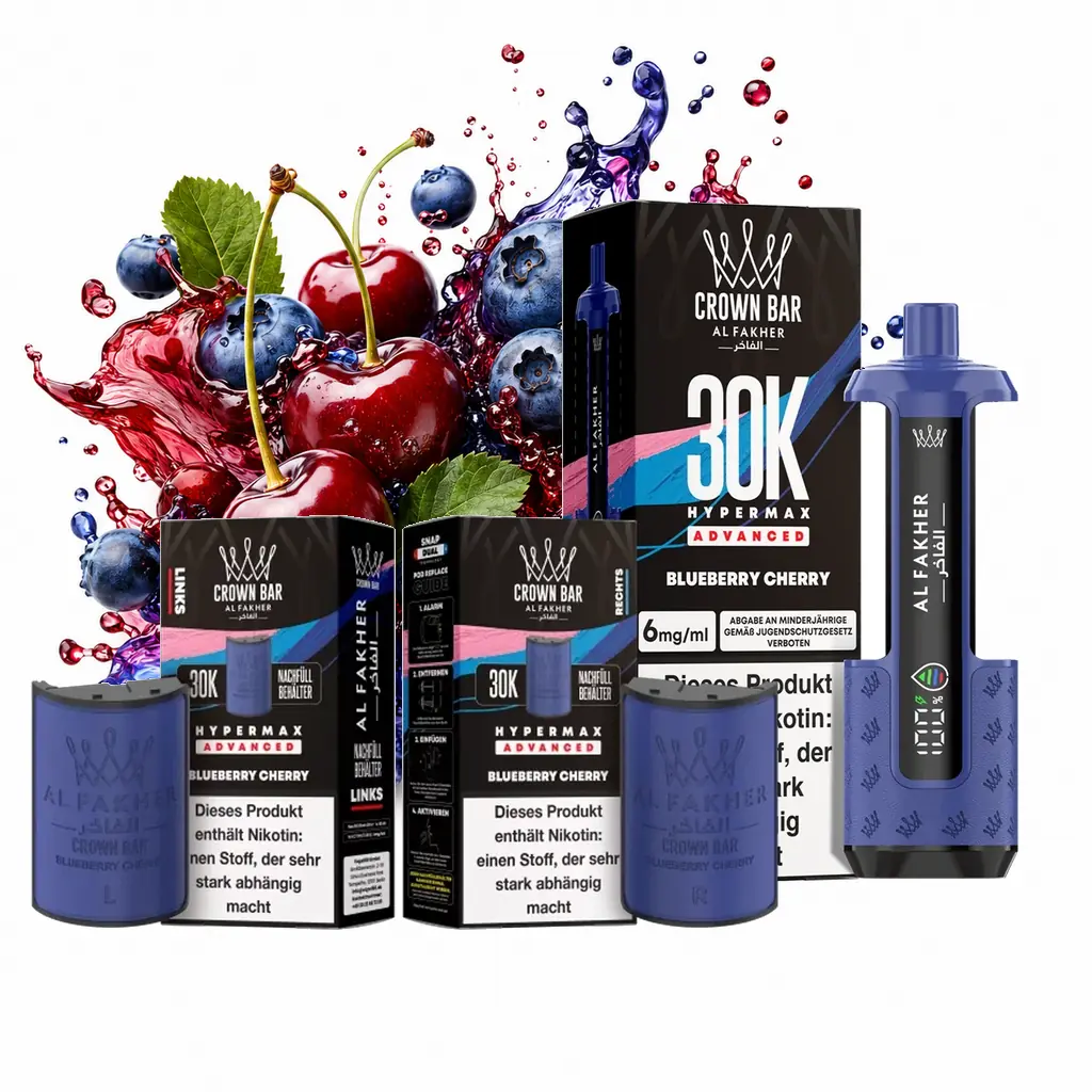 AL FAKHER 30K HYPERMAX – BLUEBERRY CHERRY