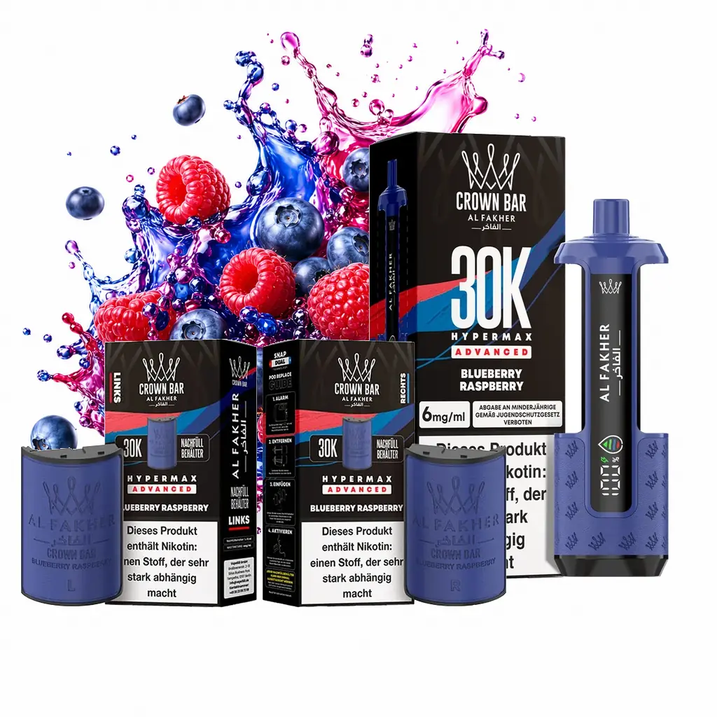 AL FAKHER 30K HYPERMAX – BLUEBERRY RASPBERRY