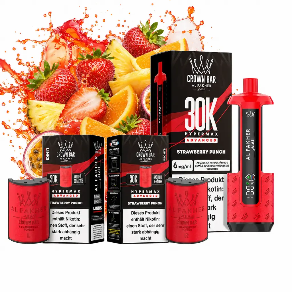 AL FAKHER 30K HYPERMAX – Strawberry Punch