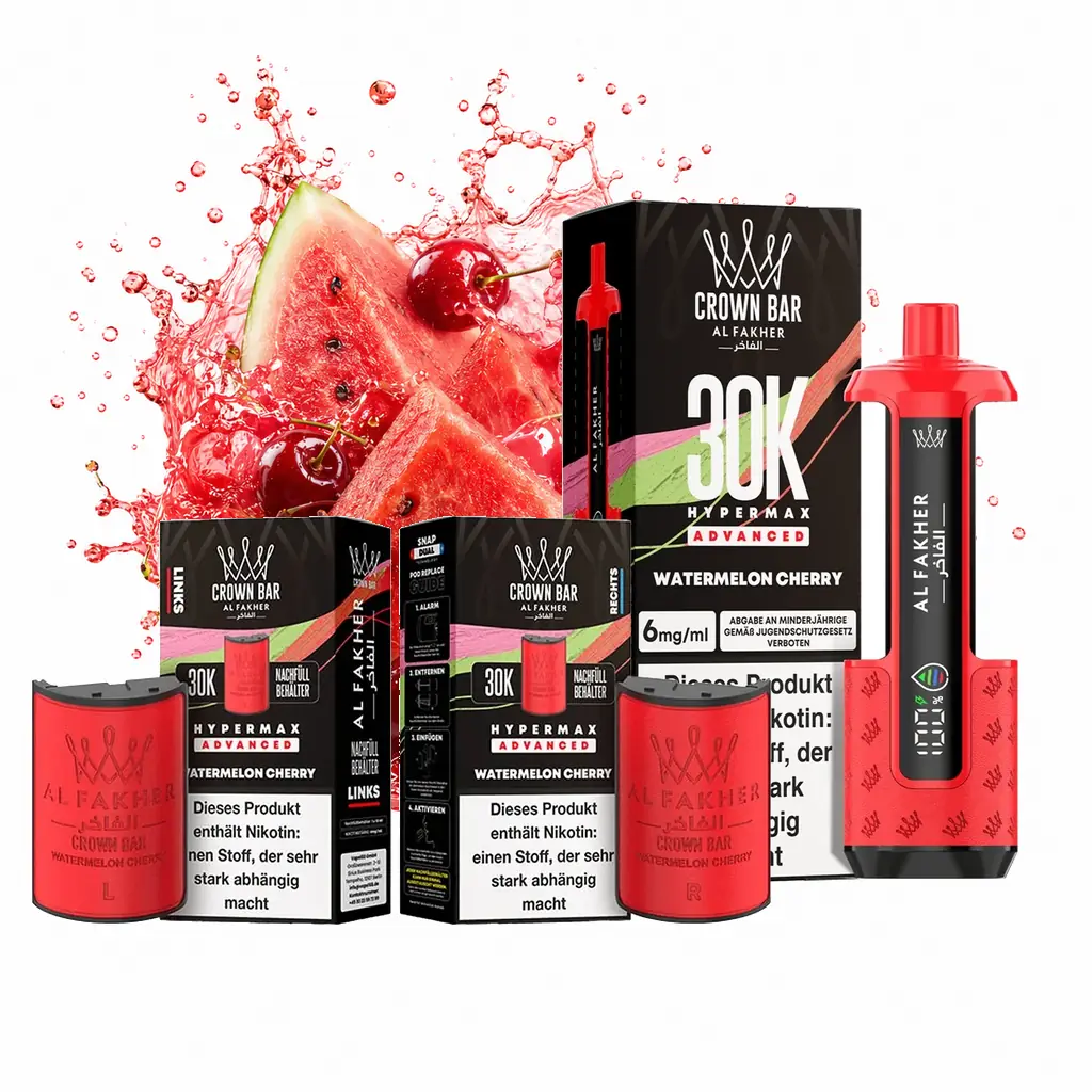 AL FAKHER 30K HYPERMAX – Watermelon Cherry