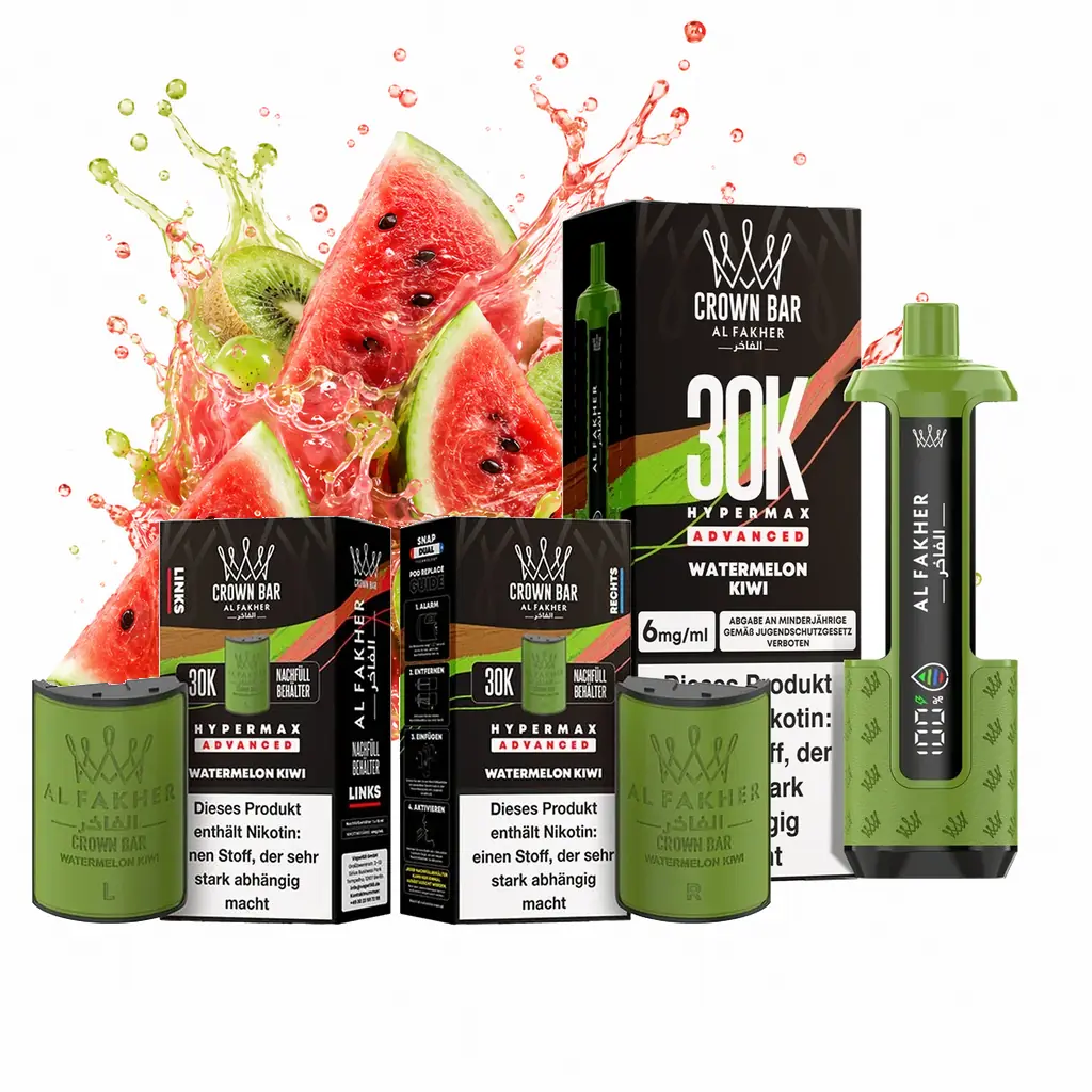 AL FAKHER 30K HYPERMAX – Watermelon Kiwi