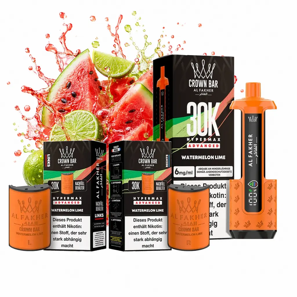AL FAKHER 30K HYPERMAX – Watermelon Lime