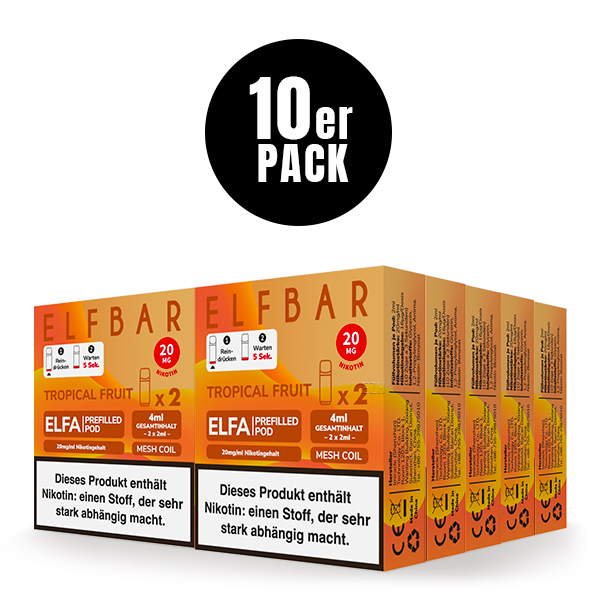 10er Pack - ELFA – Tropical Fruit Vapes