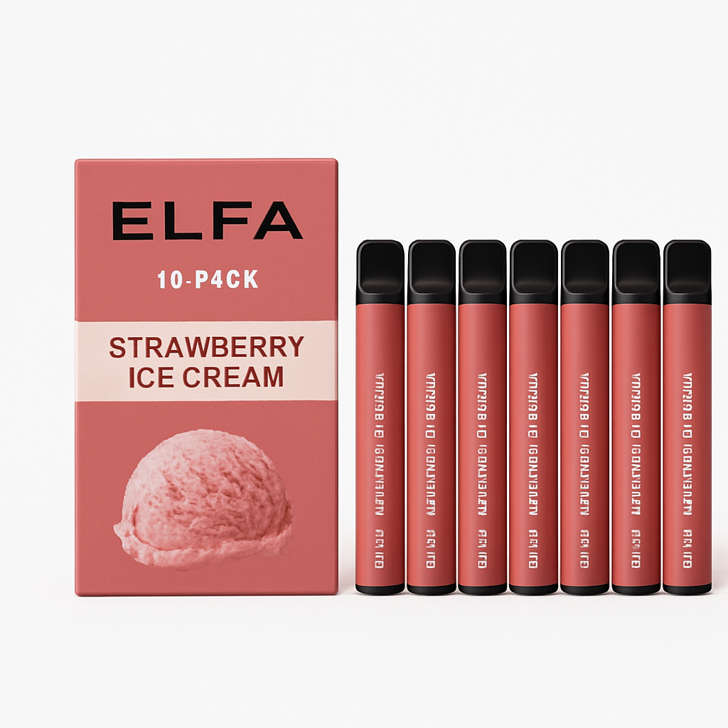 10er Pack - ELFA – Strawberry Ice Cream Vapes