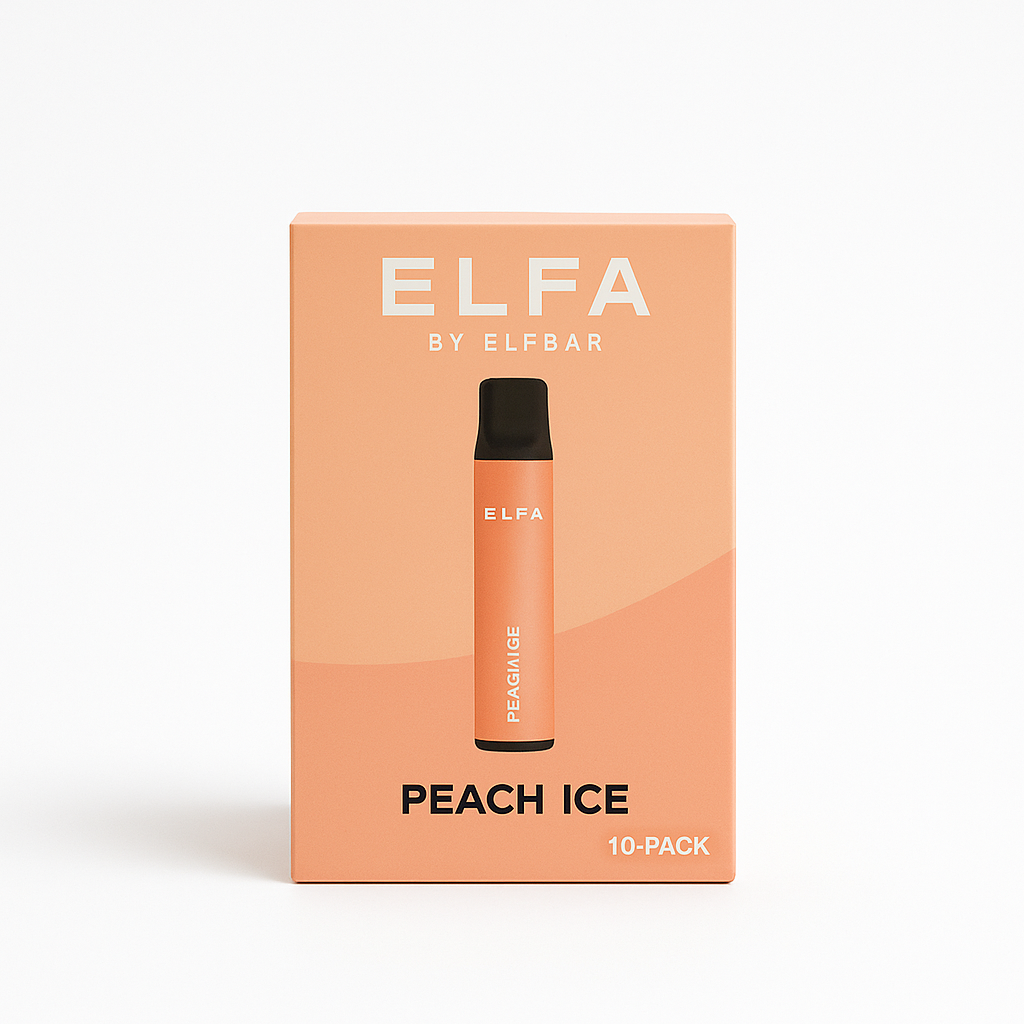 10er Pack - ELFA – Peach Ice Vapes