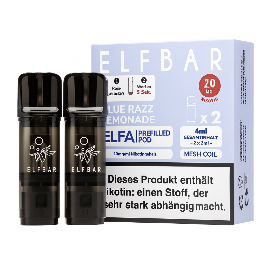 10er Pack - ELFA – Blue Razz Lemonade Pods