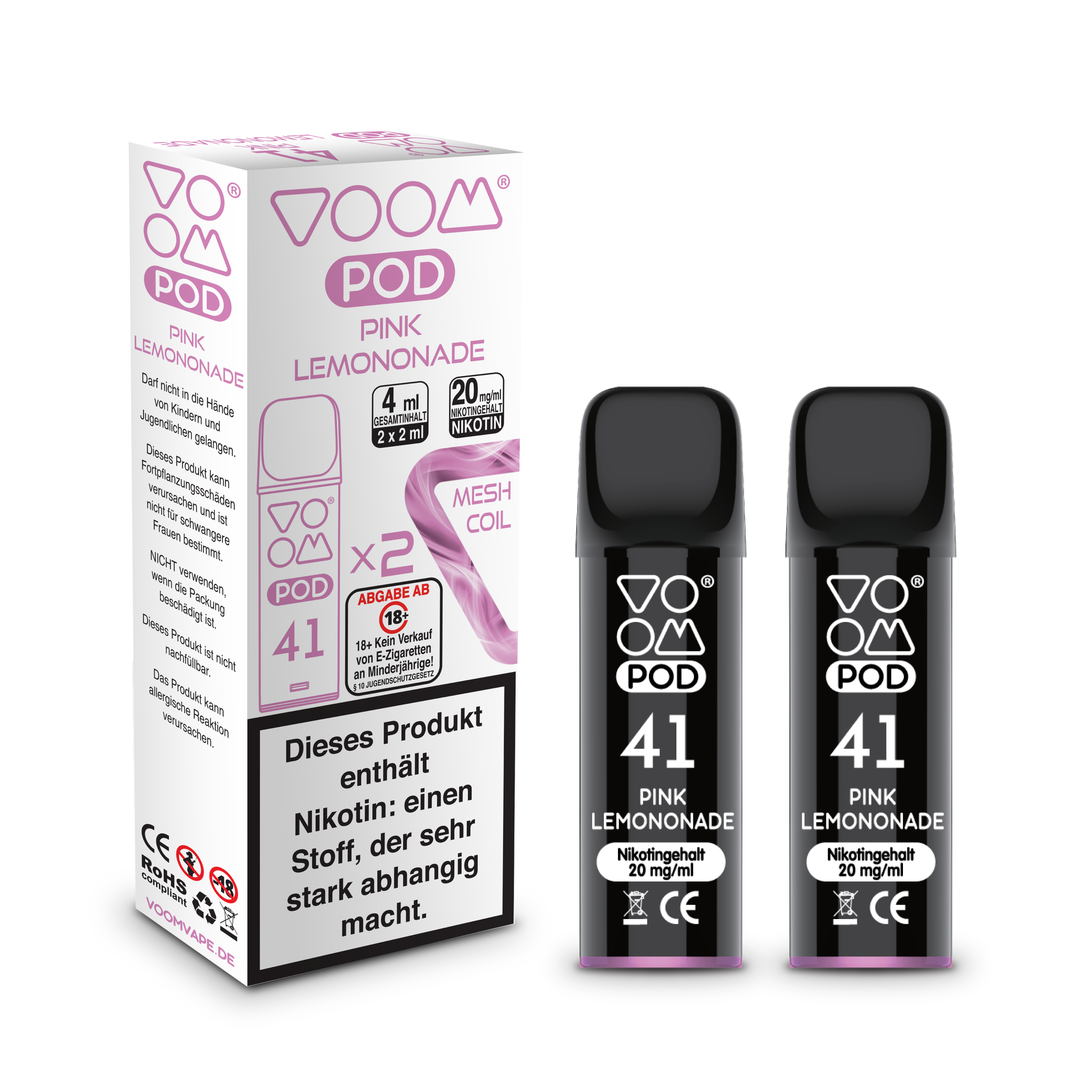 Voom Pod Pink Lemonade 2x 600