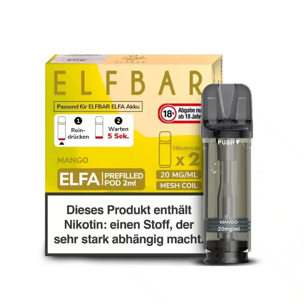 Elf Bar Elfa 2x 600 Züge Mango