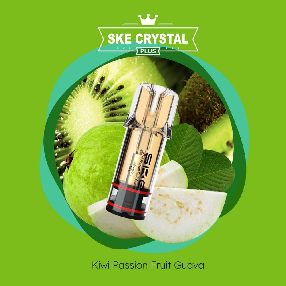 Crystal Plus Pod 2x 600 Züge Kiwi Passion Fruit Guava