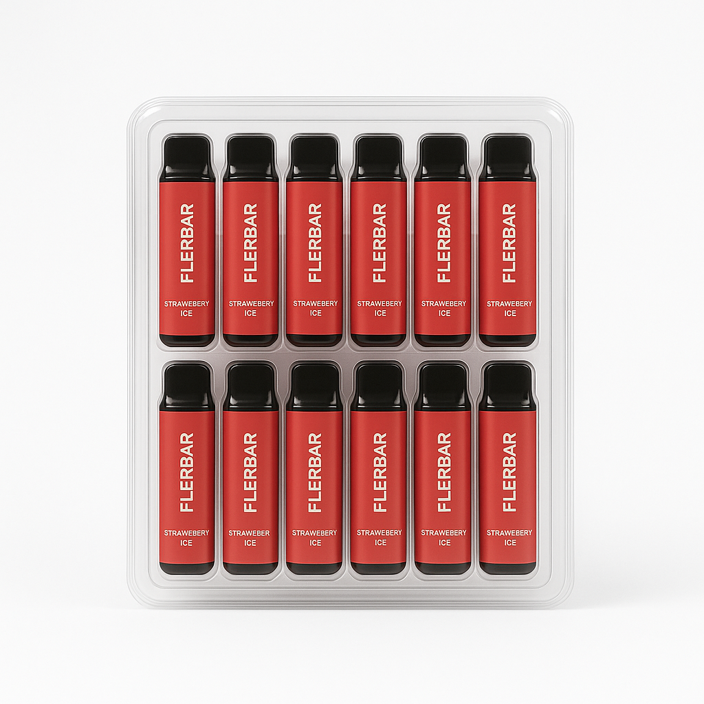 10er Pack - Flerbar – Strawberry Ice Vapes