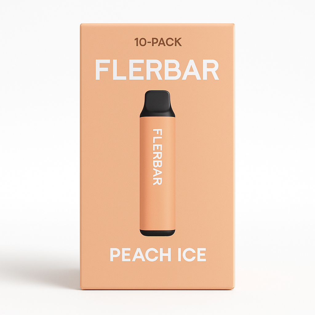 10er Pack - Flerbar – Peach Ice Vapes