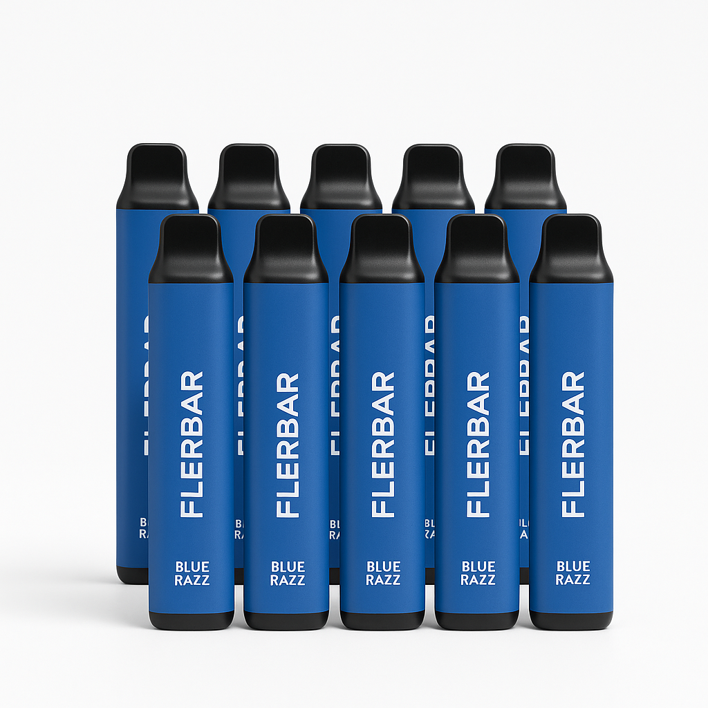10er Pack - Flerbar – Blue Razz Vapes