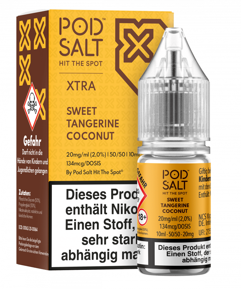 PodSalt Xtra - Sweet Tangerine Coconut – 20mg/ml