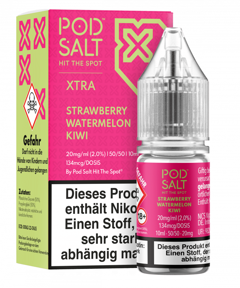 PodSalt Xtra - Strawberry Watermelon Kiwi – 20mg/ml