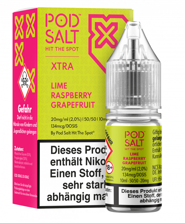 PodSalt Xtra - Lime Grapefruit Raspberry – 20mg/ml