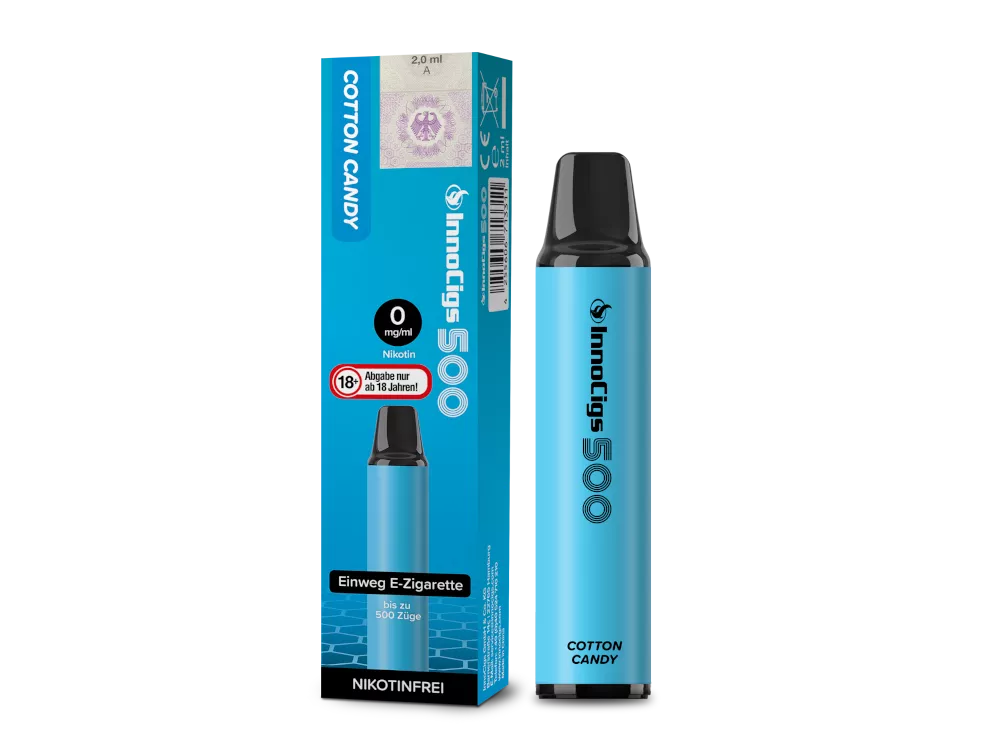 Innocigs 500 – Einweg E-Shisha 600 Züge - Cotton Candy