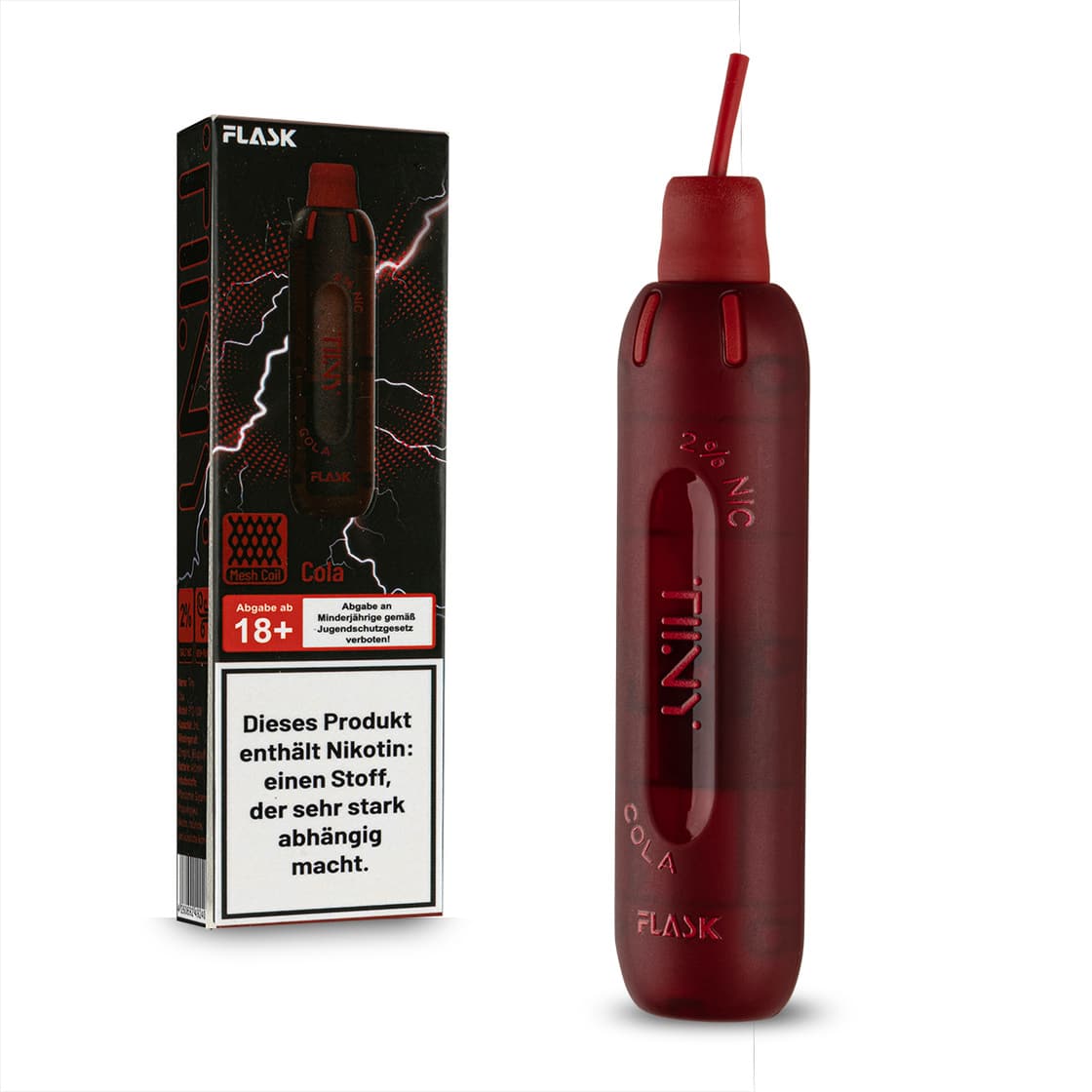 Tiny Flask – Einweg E-Shisha 600 Züge - Cola