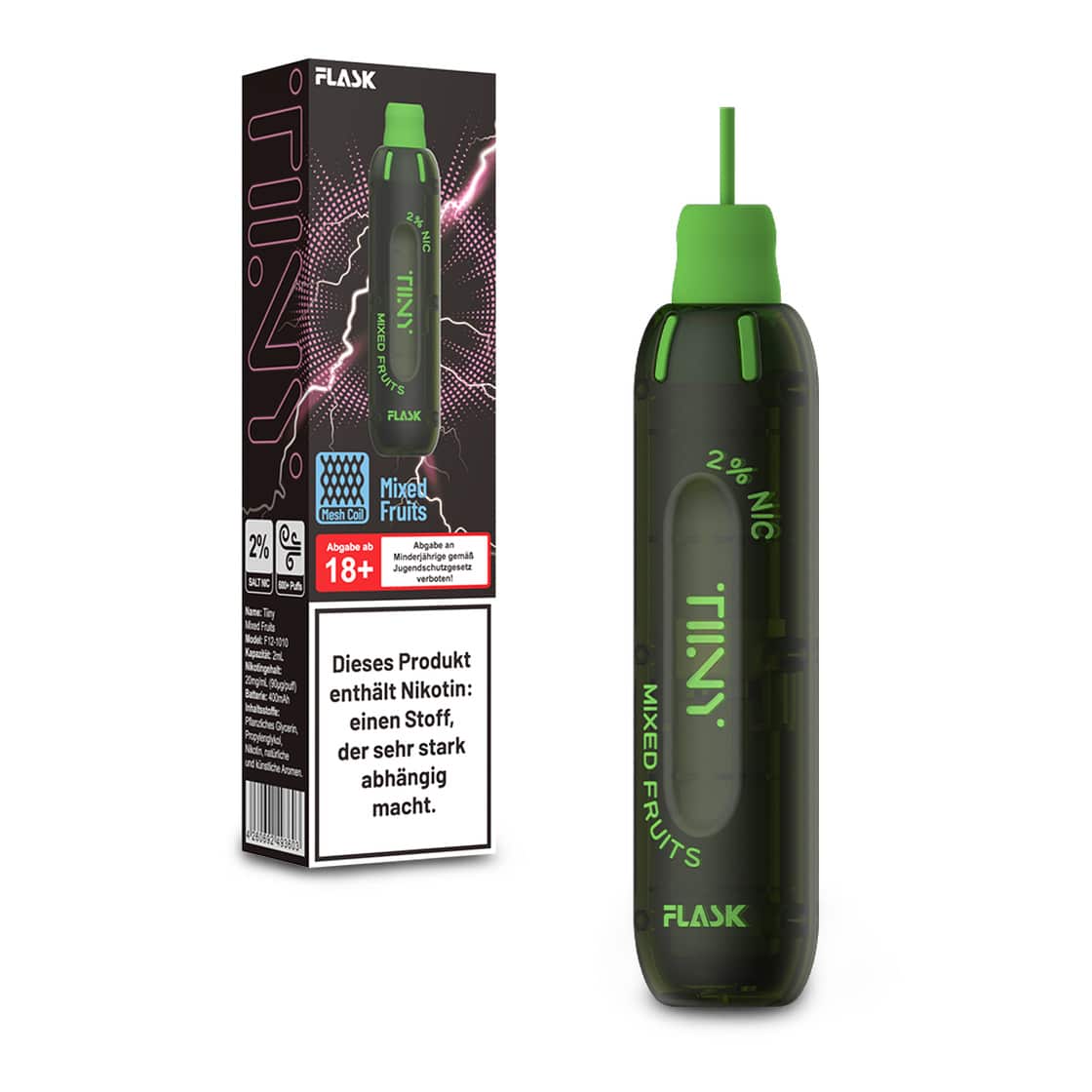 Tiny Flask – Einweg E-Shisha 600 Züge - Mixed Fruits