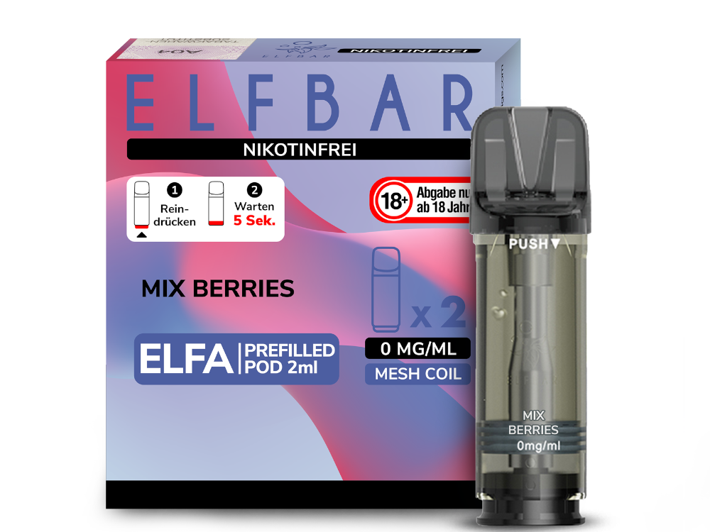 Elf Bar Elfa 2x 600 Züge Mix Berries 0mg