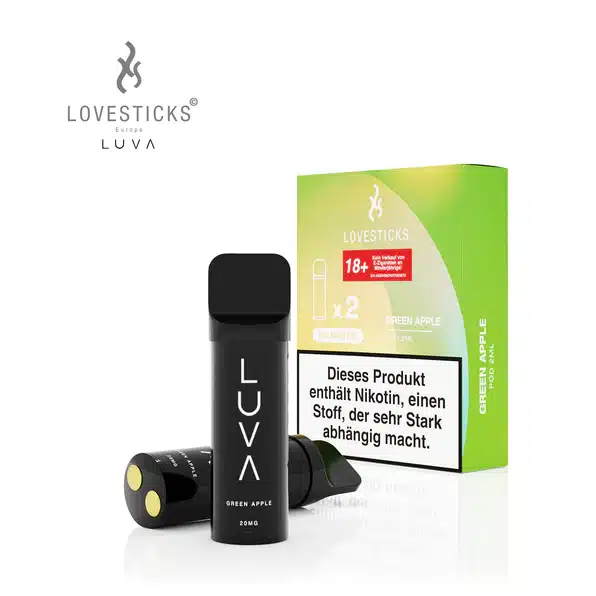 Lovesticks LUVA - Pods 600 Züge - Green Apple