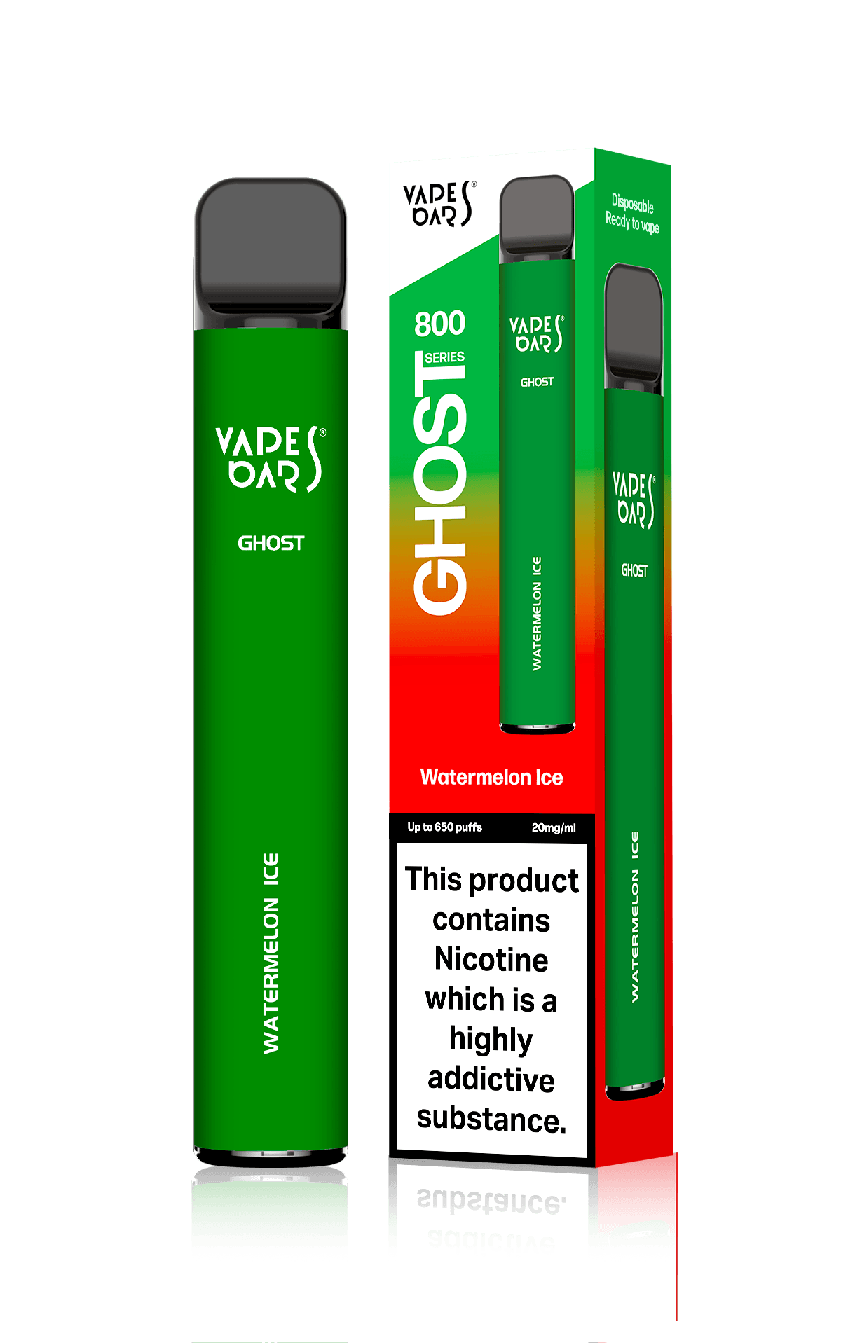 Vape Bar Ghost 800 – Einweg E-Shisha 650 Züge - Watermelon Ice